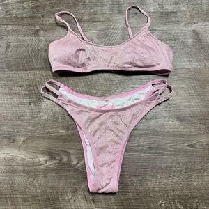 Victoria’s Secret Pink Sparkle Bikini Set
